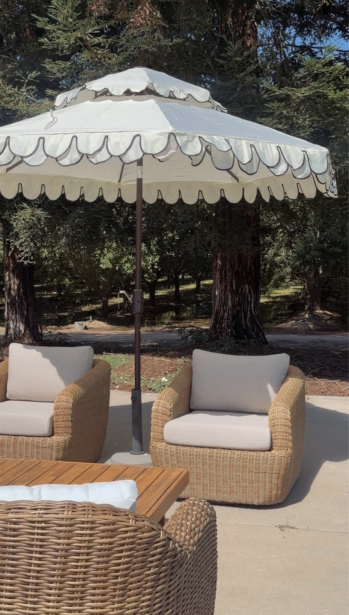 #AD Setting up the dreamiest outdoor lounge area with @Wayfair #wishyouwerehere #outdoor #Wayfair #WayfairPartner