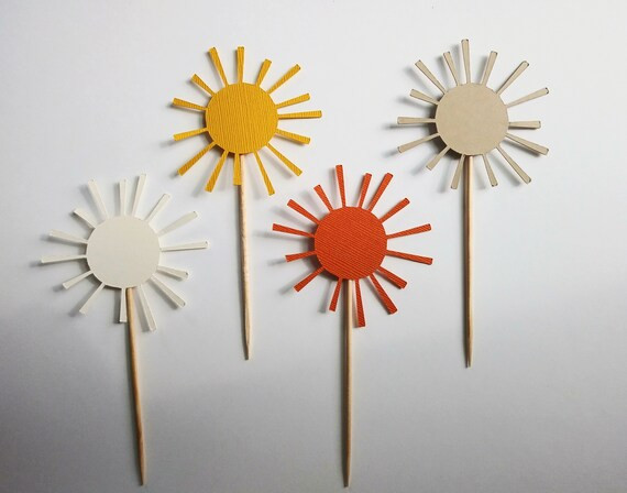Boho Sunshine Cupcake Toppers Sun Cupcake Topper Sunshine | Etsy | Etsy (US)