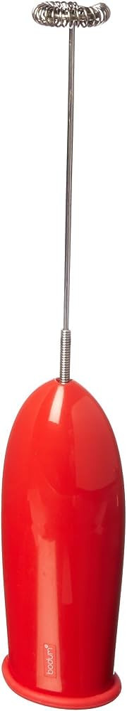 Bodum D3040-294 Battery Operated Schiuma Milk Frother, Red | Amazon (CA)