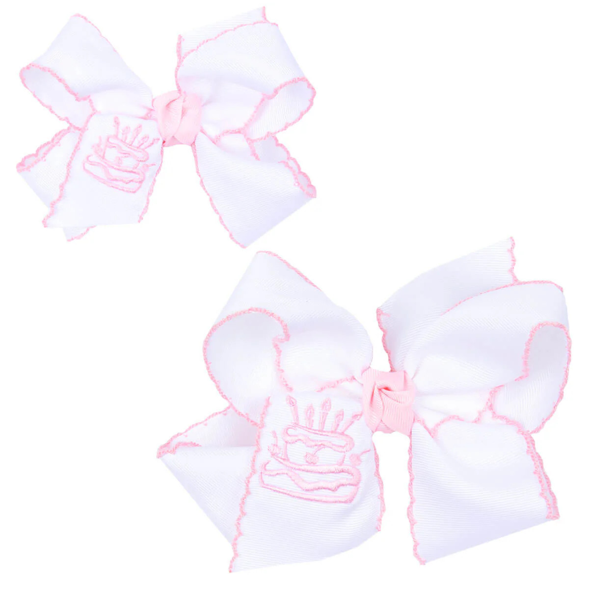 Birthday Cake Embroidered Knotted Bow | Classic Whimsy