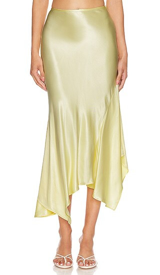 Suki Midi Skirt in Canary Yellow | Revolve Clothing (Global)