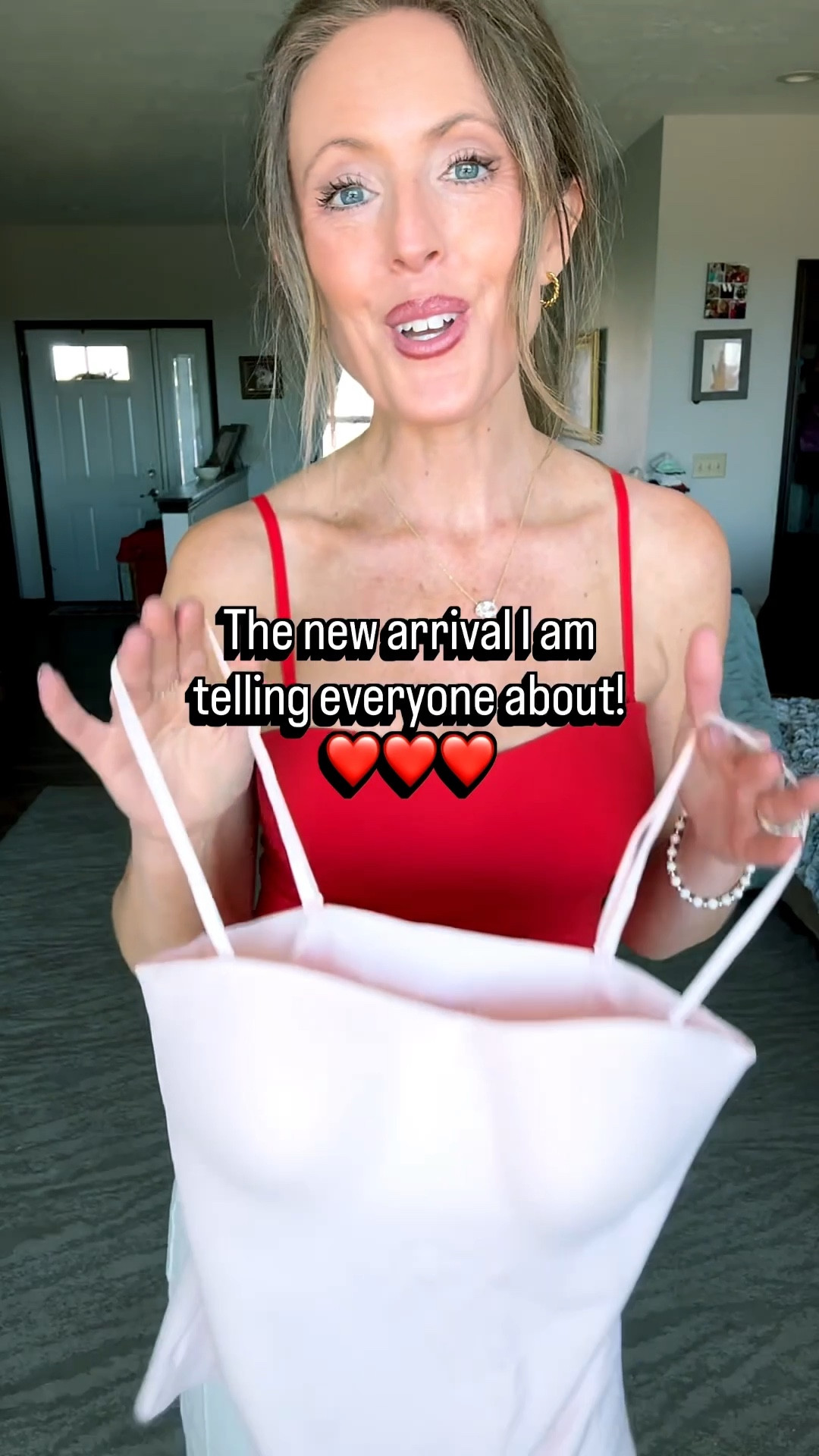 Seriously obsessed with this new arrival tank top! 😍 It has a built-in bra, is seamless, comes in more colors, adjustable straps, an extra set of sparkly straps and can also be worn strapless! 🙌🏻 So, so good! I am wearing a small.

As an Amazon Influencer I earn commission on qualifying purchases.

Built in bra tank, new arrival tank top, seamless tank top, spring style 2026, mom style, versatile top

#LTKOver40 #LTKMidsize #LTKootd