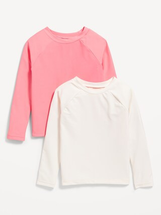 Long-Sleeve Rashguard Swim Top 2-Pack for Toddler Girls | Old Navy (US)