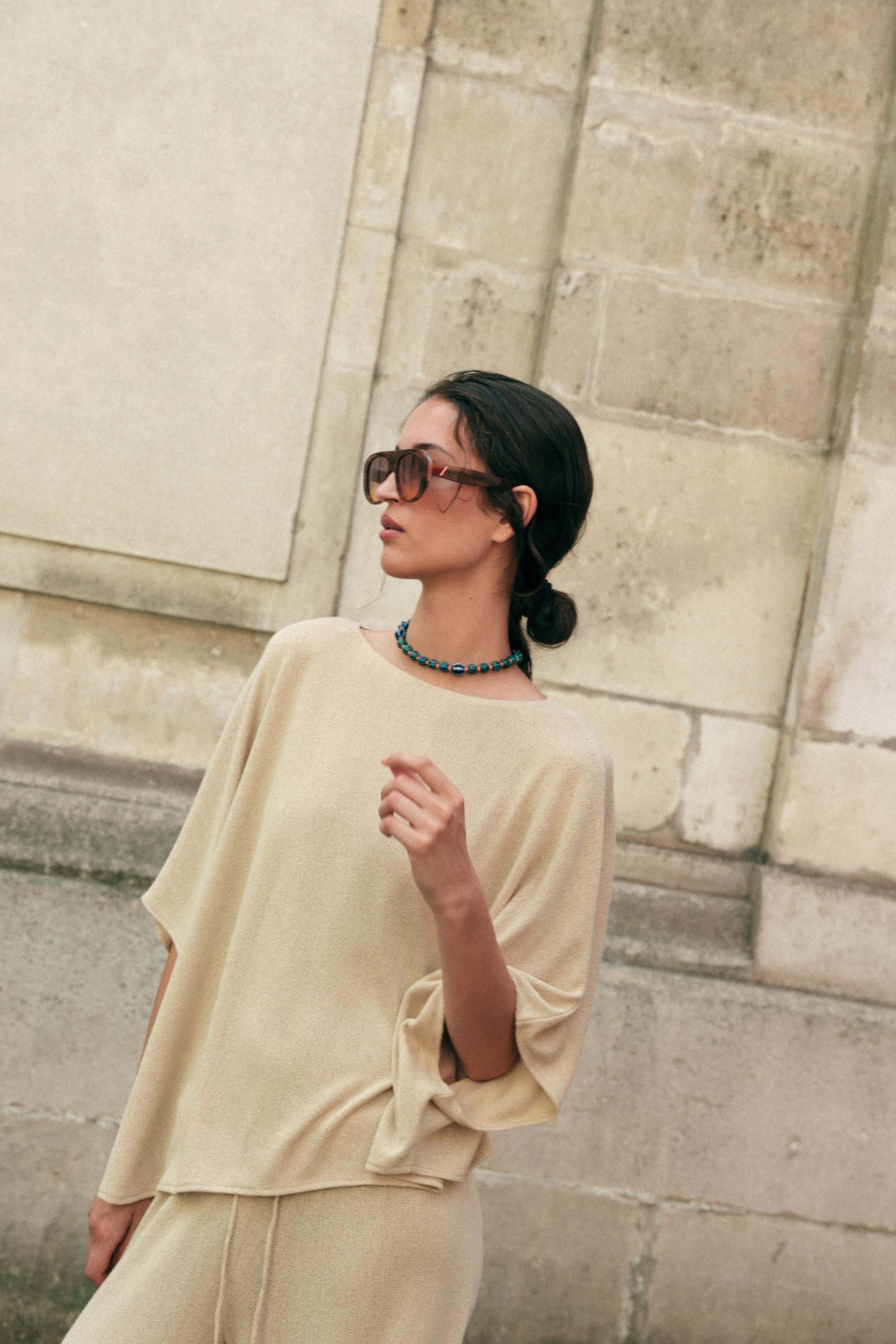 SHORT SLEEVE RUSTIC TOP | Zara US