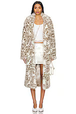 MAJORELLE x Emma Rose Lola Faux Fur Coat in Snow Leopard from Revolve.com | Revolve Clothing (Global)