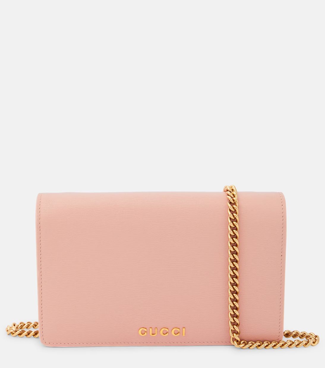 Gucci Script leather wallet on chain | Mytheresa (US/CA)