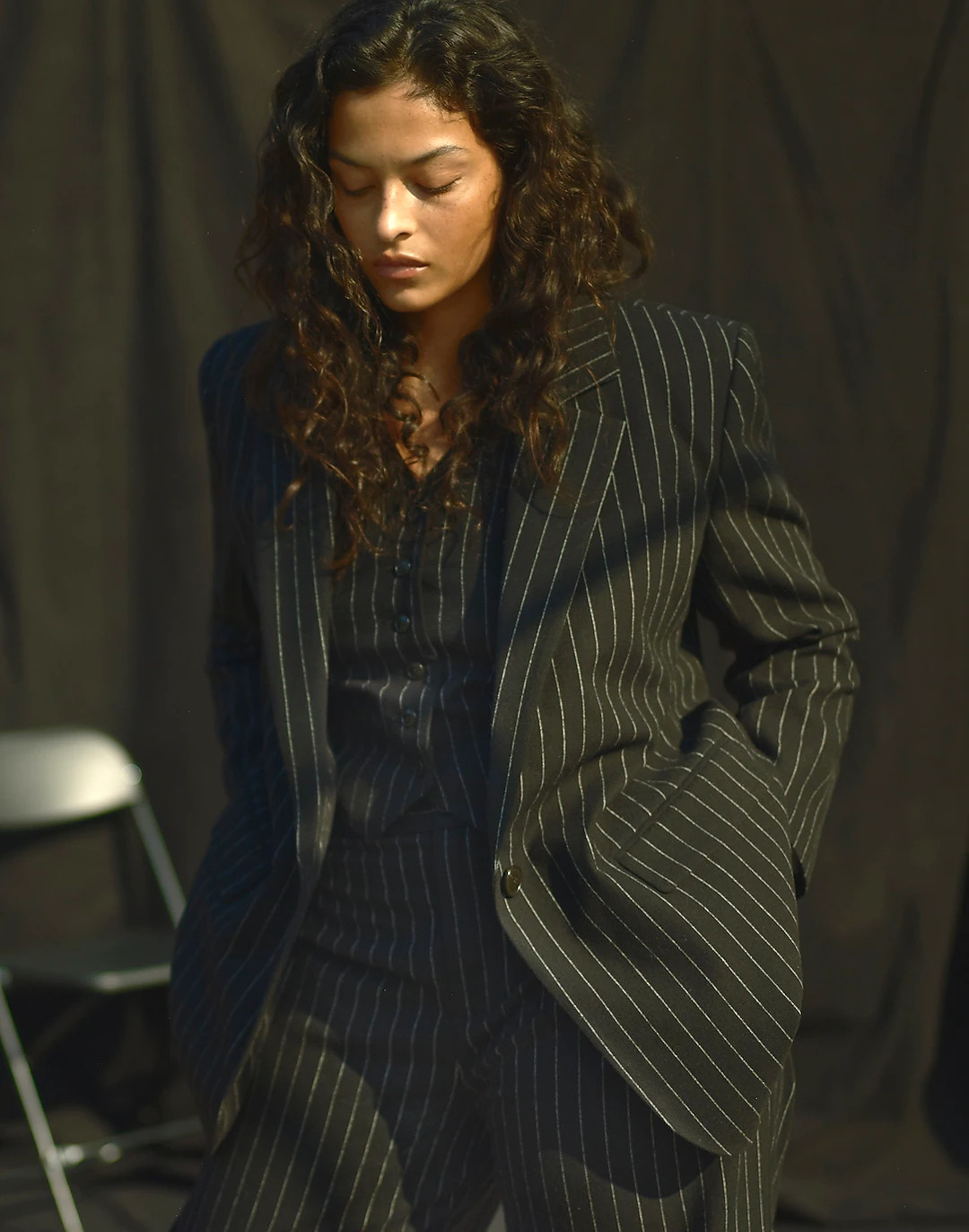 Oversized Blazer in Pinstripe | Madewell