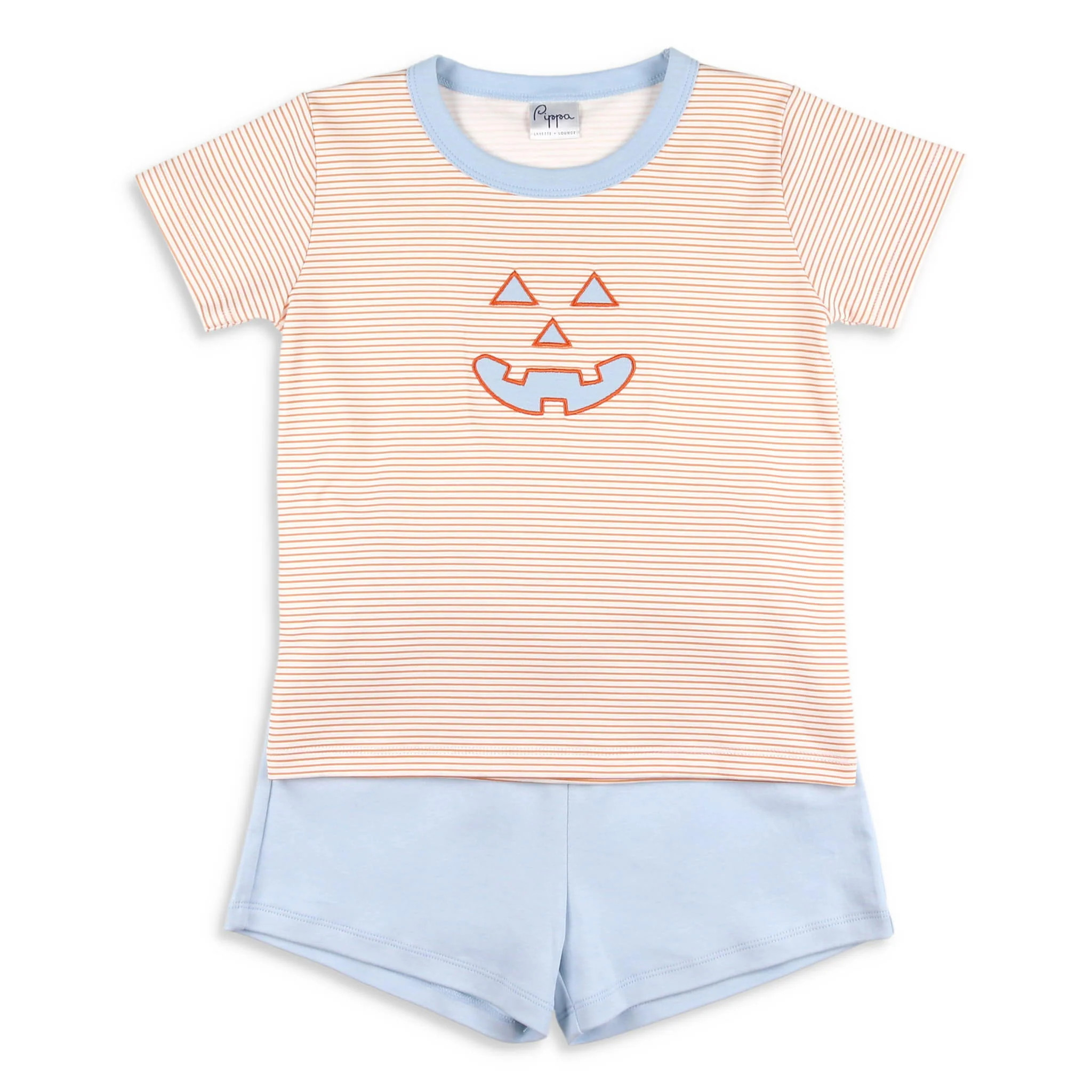 Boys Pima T Shirt Set - Jack-O-Lanterns - Shrimp and Grits Kids | Shrimp and Grits Kids