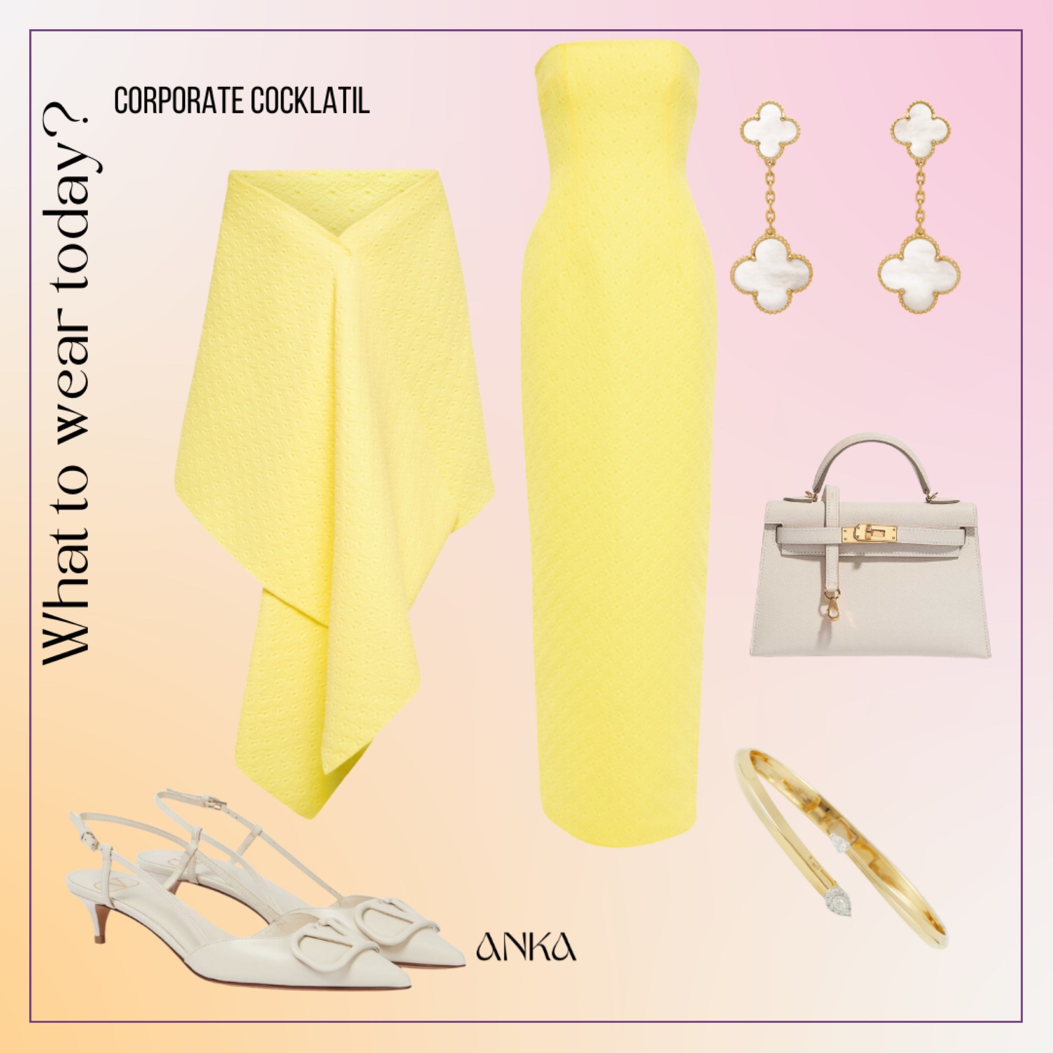 Corporate execute cocktail outfit 
Emilia wickstead, luxury fashion, Hermes, Mini Kelly, Valentino, volgò, slingback, shawl 

#LTKSeasonal #LTKeurope #LTKworkwear
