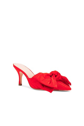 Margot Mule in Red | Revolve Clothing (Global)