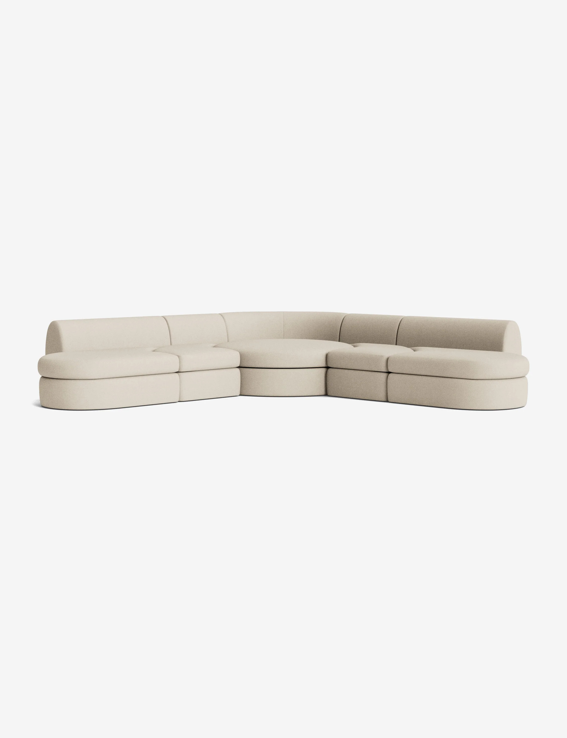 Buckley Modular Corner Sectional Sofa, Sand Performance Weave | Lulu and Georgia 