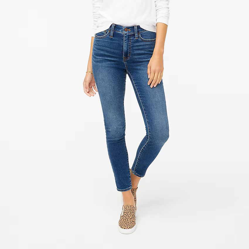 9" high-rise cozy skinny jeggings in deep ocean wash | J.Crew Factory