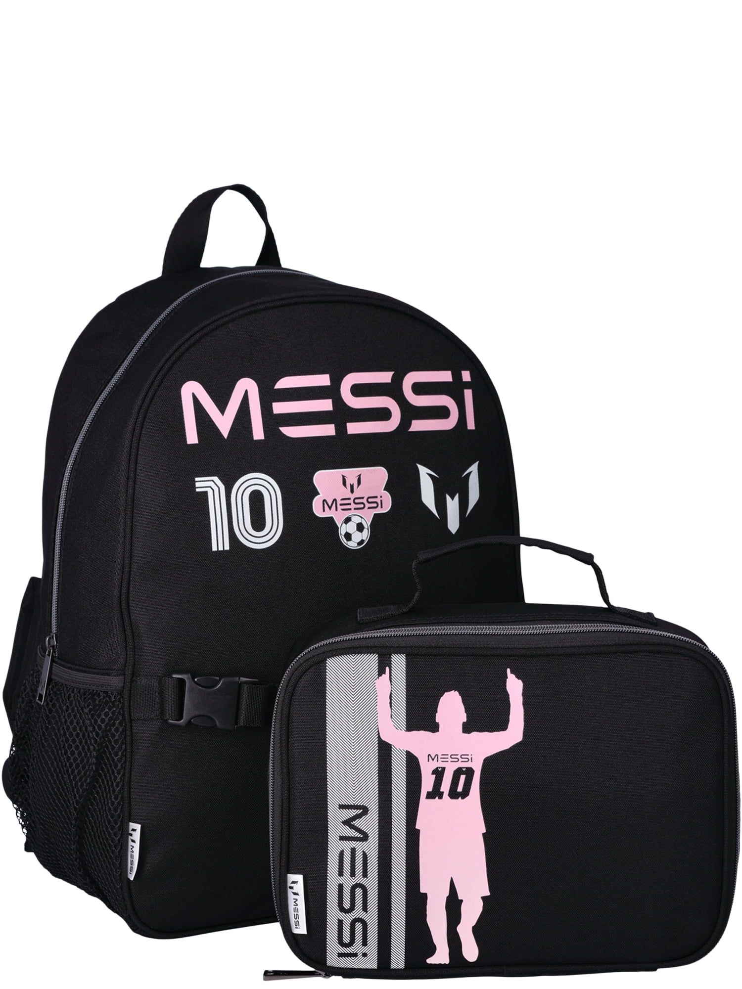 Messi Kids 16" Backpack with Lunch Box, Black | Walmart (US)