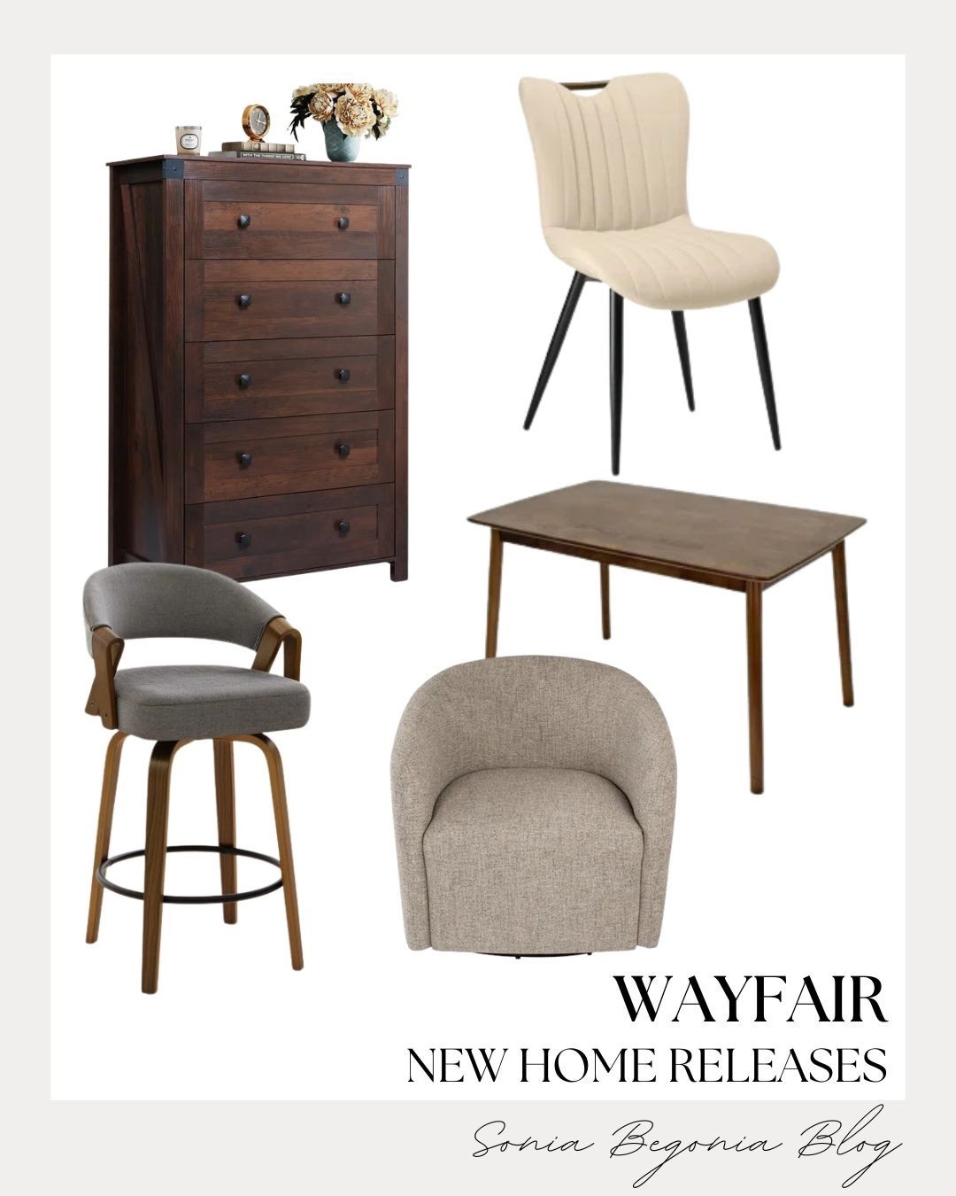 I am loving these new Wayfair home releases! From the rich wood tones of the tall dresser to the cozy textures of the swivel chairs, these pieces bring so much warmth and character to a space. 🪵

The mix of mid-century lines and modern comfort makes these finds so versatile. I can easily see that sleek dining table becoming the heart of the home for cozy dinners and gatherings! ✨

#wayfairathome #wayfairfinds #homedecor #neutralhome #interiordesign #modernliving #homeinspiration #furniturefinds #ltkhome #interiorstyle

#LTKHome
