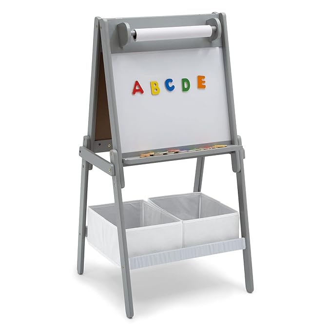 Delta Children Chelsea Double-Sided Storage Easel with Paper Roll and Magnets -Ideal for Arts & C... | Amazon (US)