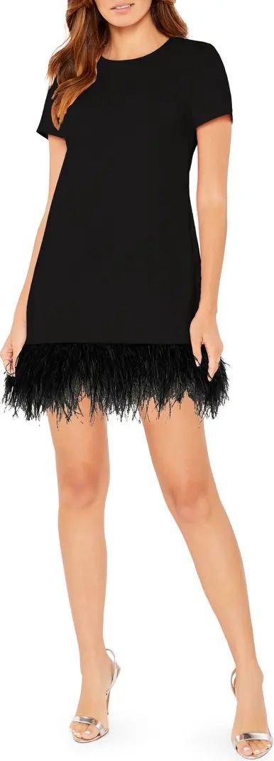 Marulla Feather Trim Dress | Nordstrom
