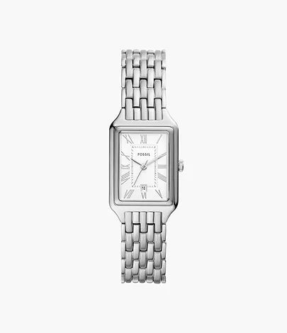 Raquel Three-Hand Date Stainless Steel Watch | Fossil (US)