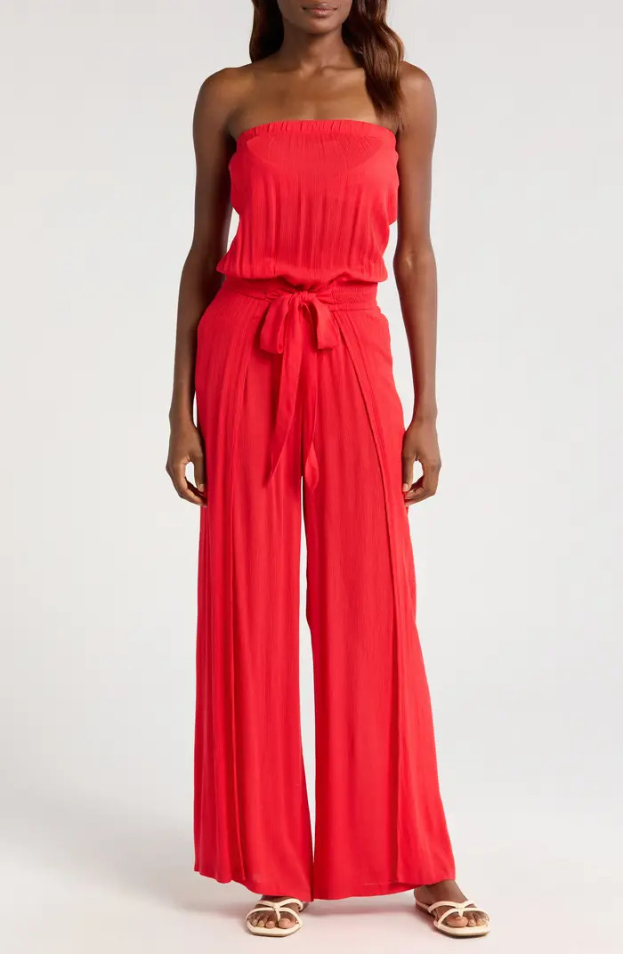 Strapless Cover-Up Jumpsuit | Nordstrom