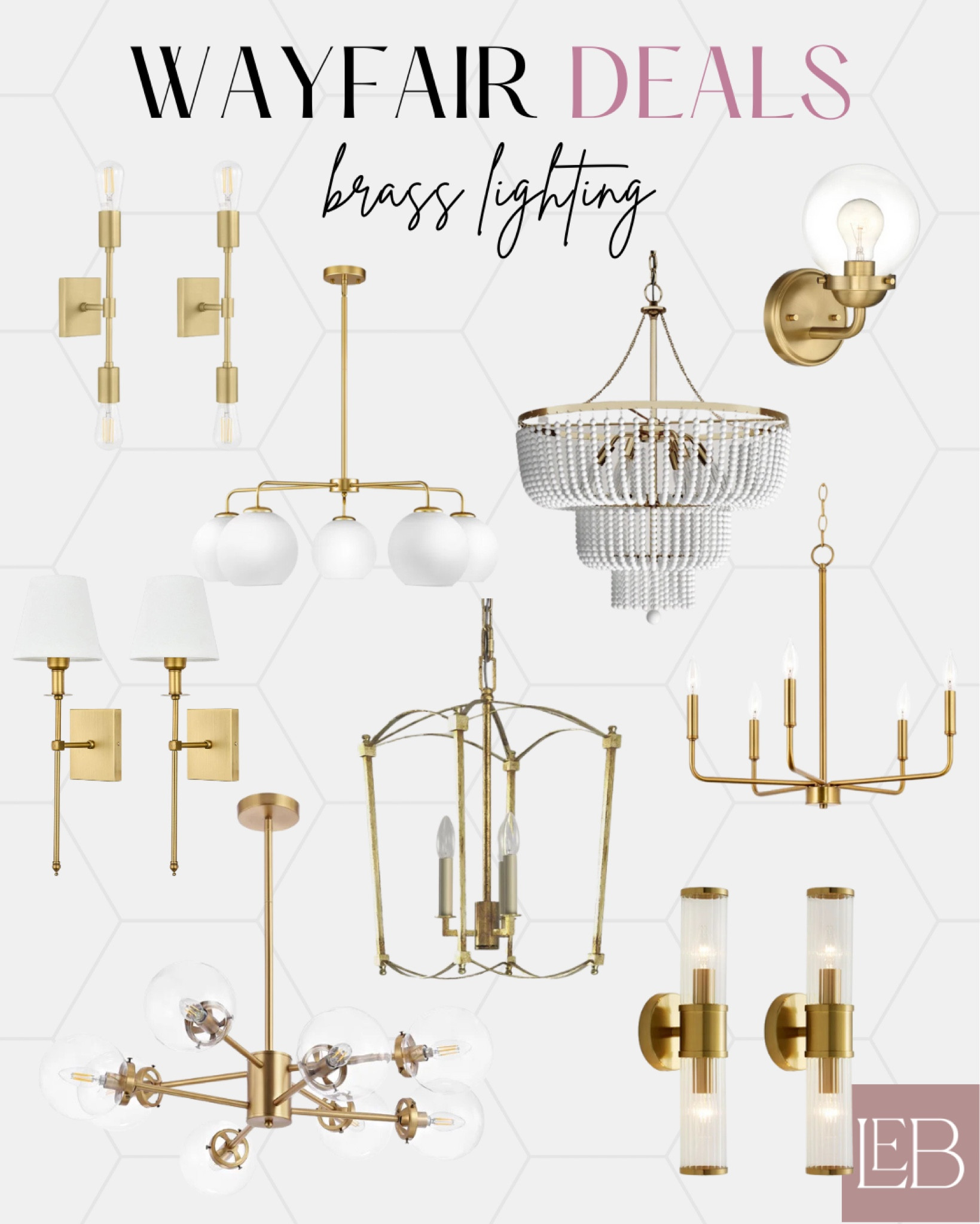 5 DAYS OF DEALS at Wayfair! Here are some of my favorite brass lighting finds!

Chandeliers. Wall sconces. Pendant lights. Vintage lighting. Transitional lighting. Modern lighting. Wayfair home. Wayfair lighting. Wayfair sales. Wayfair deals. 

#LTKFind #LTKhome #LTKsalealert