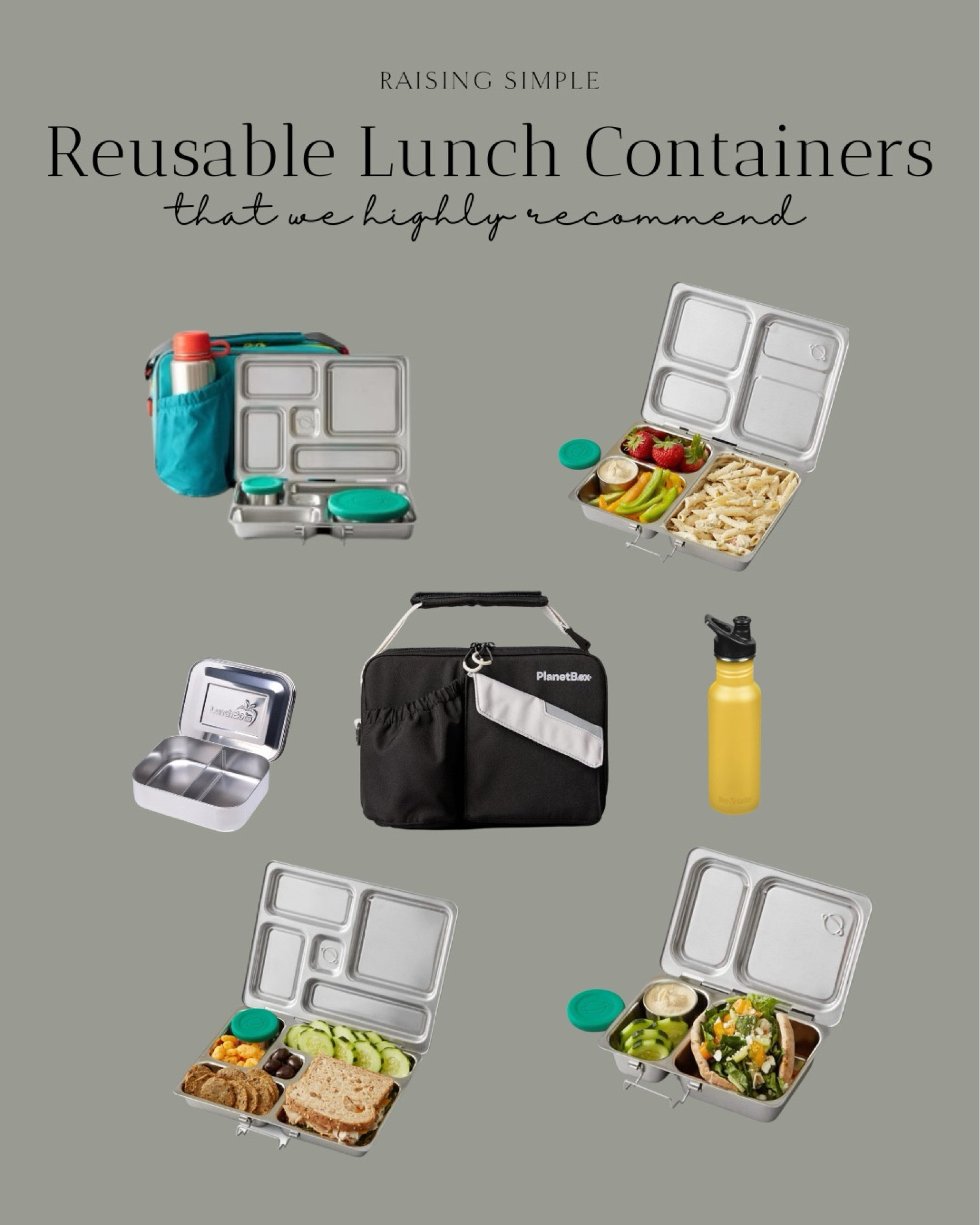 Simple reusable lunch containers that will last years! 

#LTKhome #LTKkids #LTKfamily