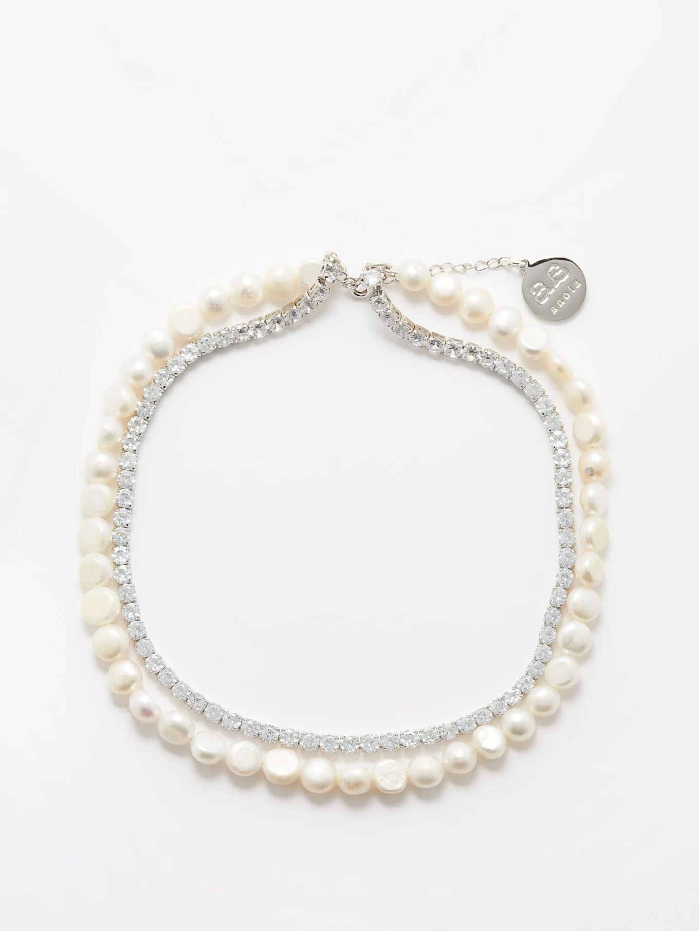 By AlonaAlexis crystal and freshwater pearl choker | Matches (EU)