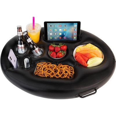 Zone Tech Inflatable Floating Drink Holder for Swimming Pool, Hot Tub for Adults - Buffet Serving Bar, Beverage, Fruit, Salad, Tablet, Cell Phone. | Target