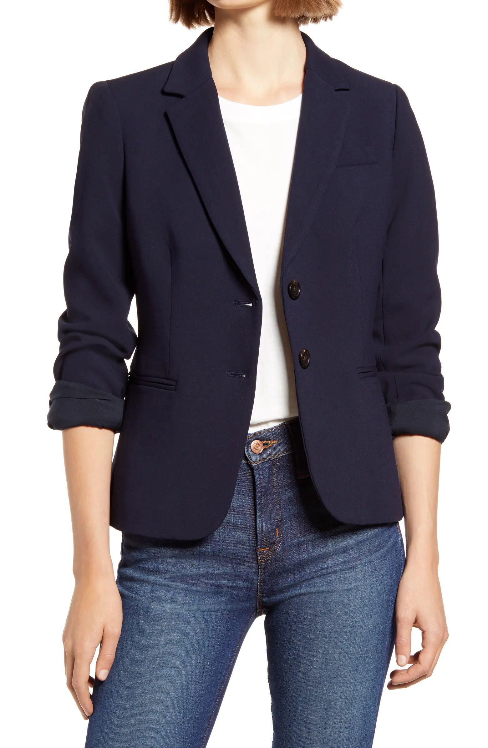 Schoolboy Stretch Crepe Blazer | Nordstrom