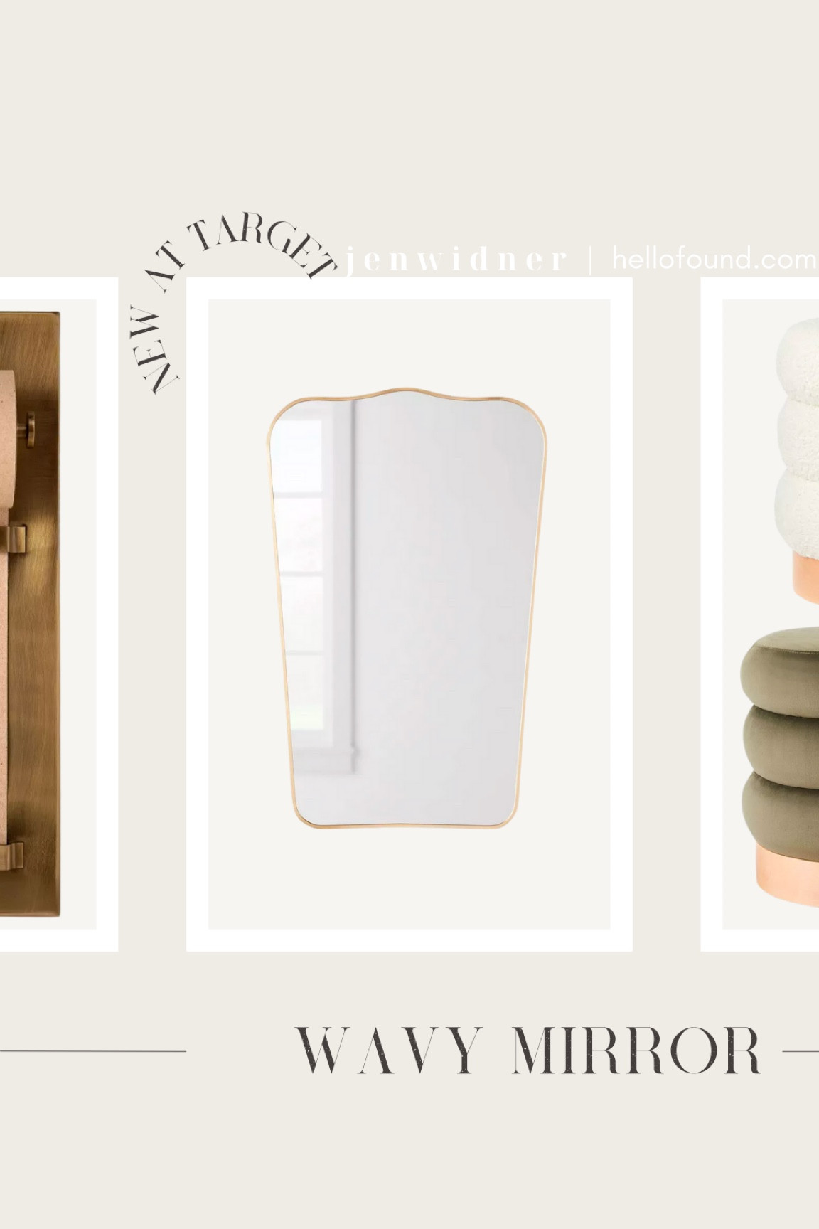 This playful wavy brass mirror adds just the right amount of interest to an entryway or bathroom vanity!

Mirror. Modern. Clean lines. Dupe. Mcgee and co. Target. Home decor. Scallop mirror. 

If you want more of my favorite finds and sales, make sure to hit follow so you don’t miss the good stuff!

#mcgeeandco #target #hearthandhand #studiomcgee #studiomcgeelaunch #mirror #magnolia #joannagaines 

#LTKFind #LTKunder100 #LTKhome