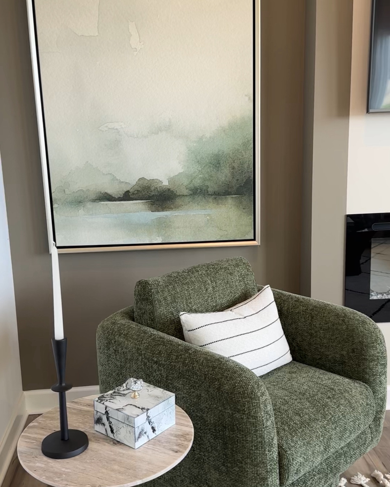 Totally obsessed with these green accents and this soft, comfy chair is so cozy!

#LTKFallSale 

#LTKHome #LTKStyleTip