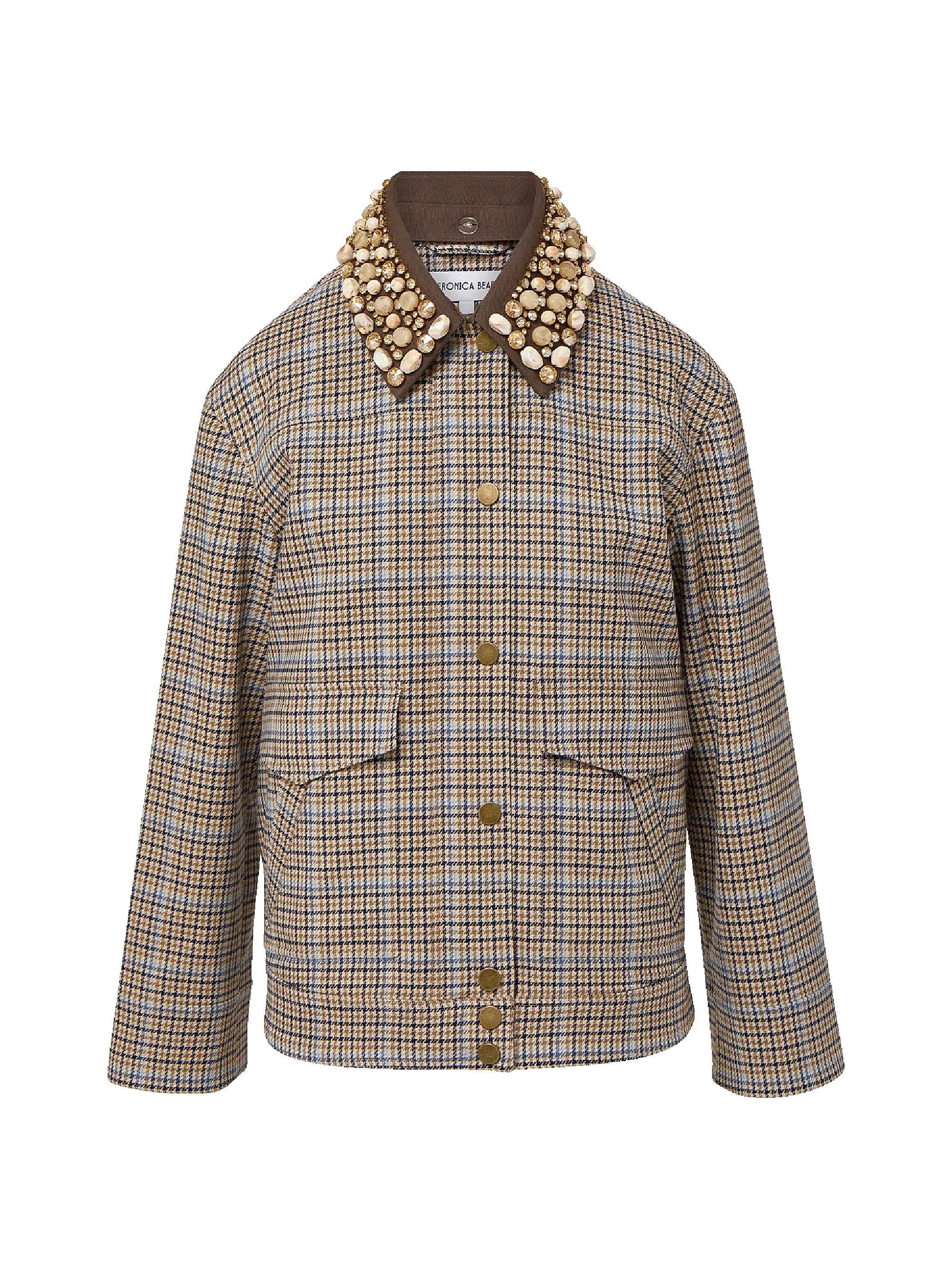 Kasper Embellished Collar Jacket | Saks Fifth Avenue