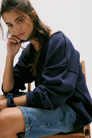 We The Free Ella Roll-Neck Cotton Knit Sweater | Free People (Global - UK&FR Excluded)
