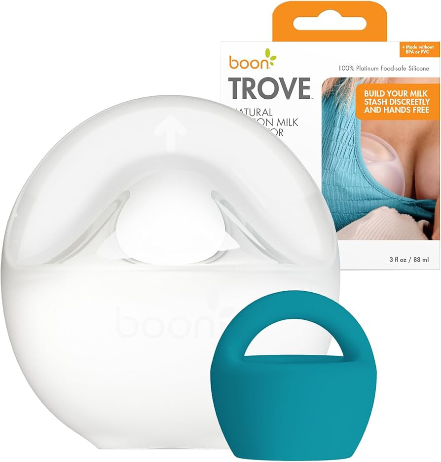 Boon Trove Silicone Manual Breast Pump - Passive Milk Collector - Hands Free Breast Pump for Nurs... | Amazon (US)
