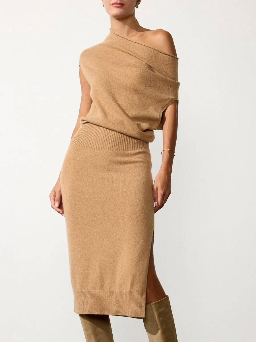 The Lori Sleeveless Cashmere Dress | Brochu Walker
