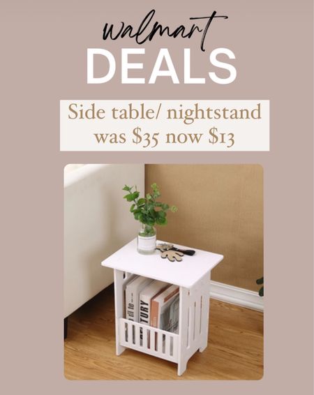 Walmart deal side table or nightstand only $13!!! 

#LTKfindsunder50 #LTKhome #LTKsalealert