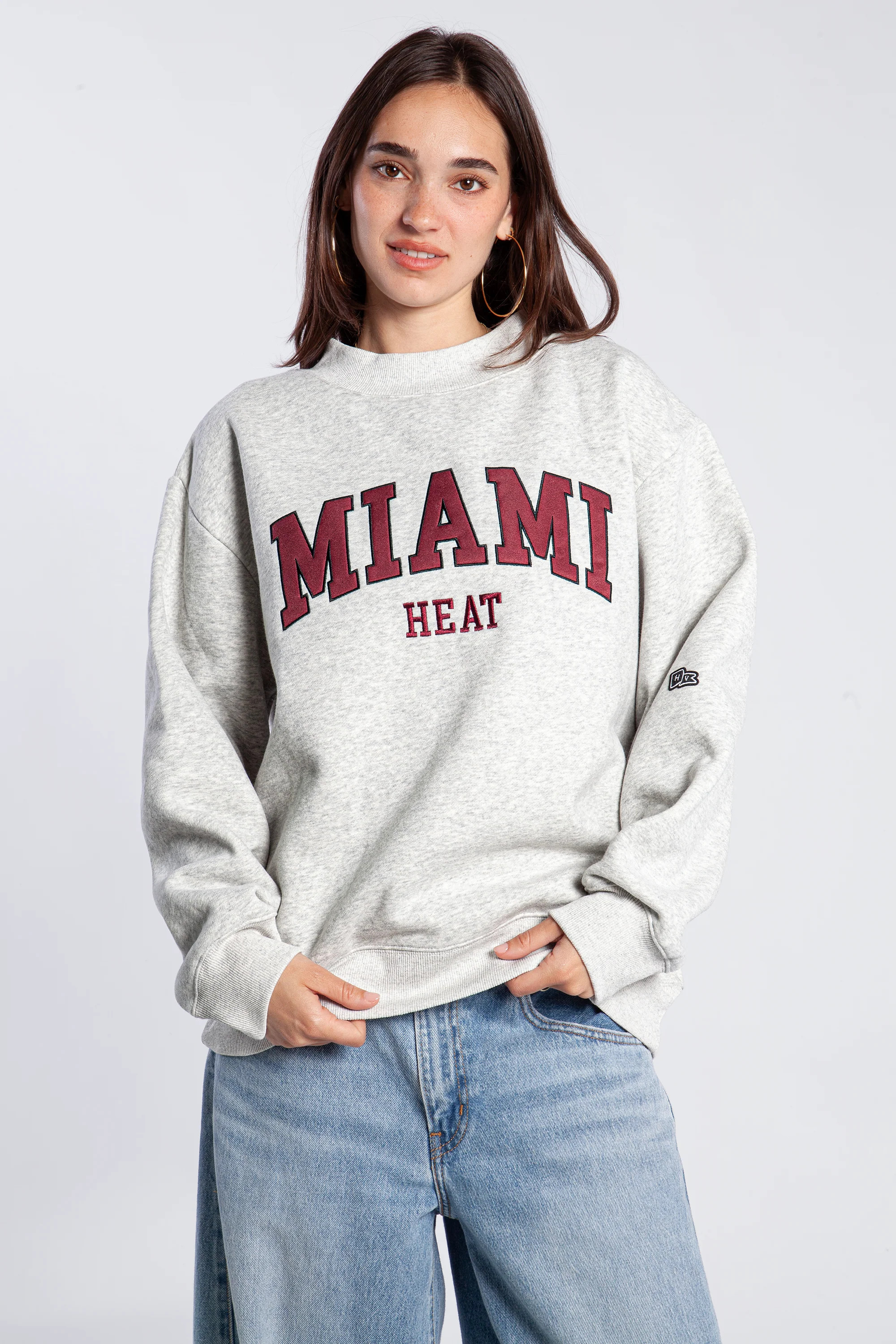 Miami Heat Mock Neck Crewneck | Hype and Vice