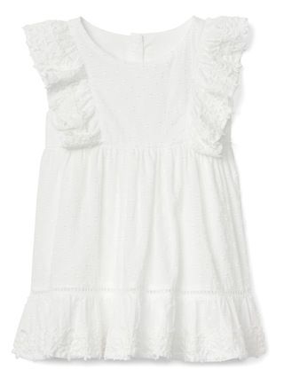 Gap Baby Eyelet Ruffle Dress White Size 0-3 M | Gap US