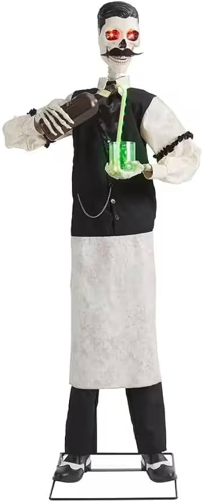 Halloween Outdoor & Indoor Decoration 6 Ft. Large Animated Talking Dean The Deathologist Prop - A... | Amazon (US)