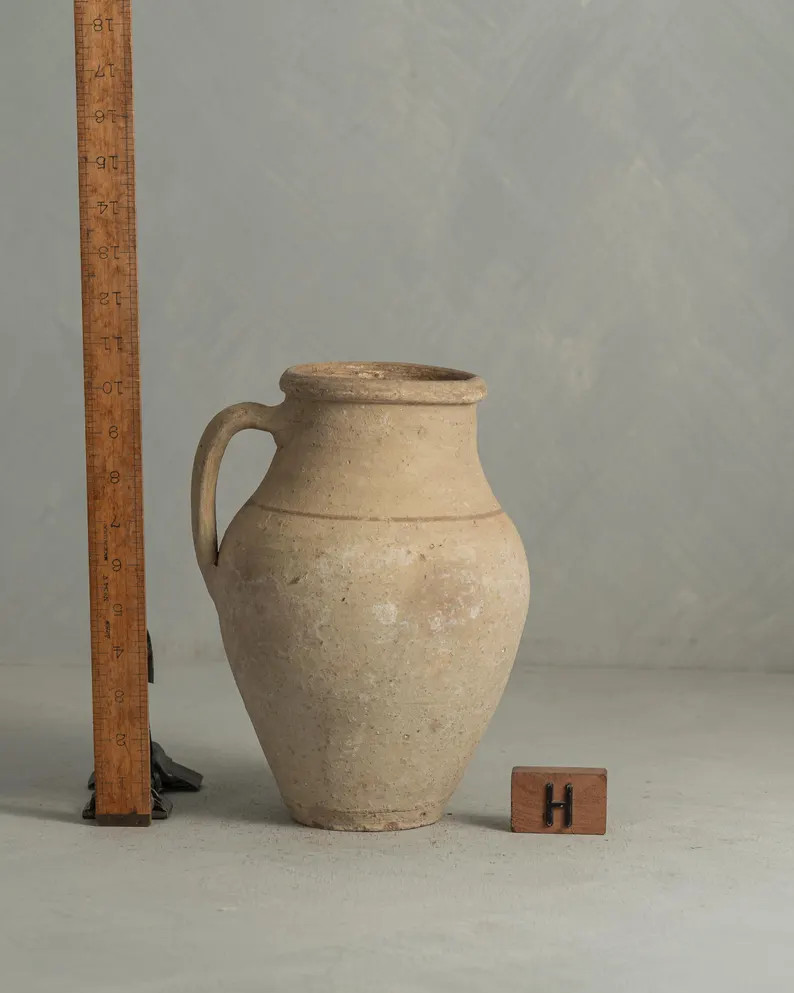 Vintage Turkish Pot / Vase / Vessel / Pottery (free Shipping) - Etsy | Etsy (US)