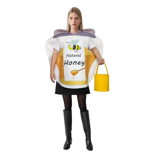 PANMAX Jar of Honey Halloween Costume with Felt Bucket for Bee & Beekeeper Beekeeping Supplies Ha... | Amazon (US)