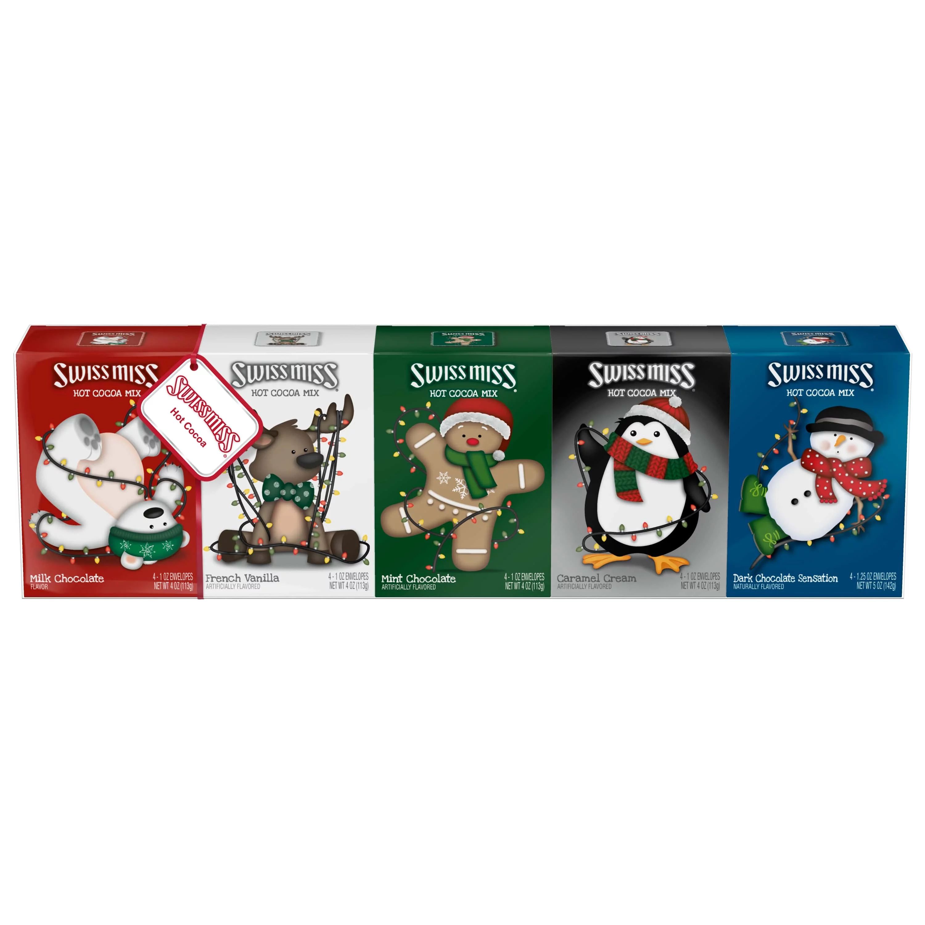 Swiss Miss Holiday Gift Pack Cocoa 5 Count - Walmart.com | Walmart (US)