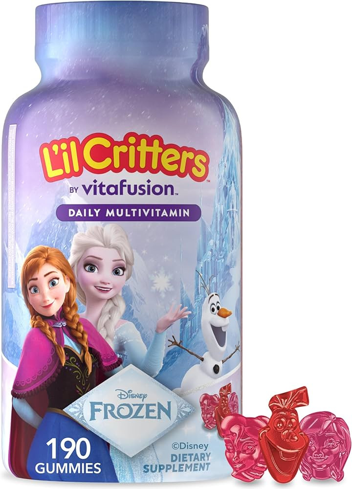 L'il Critters Frozen Daily Kids Multivitamin Gummies Assorted Berry Flavors for Ages 2+ Toddlers ... | Amazon (US)