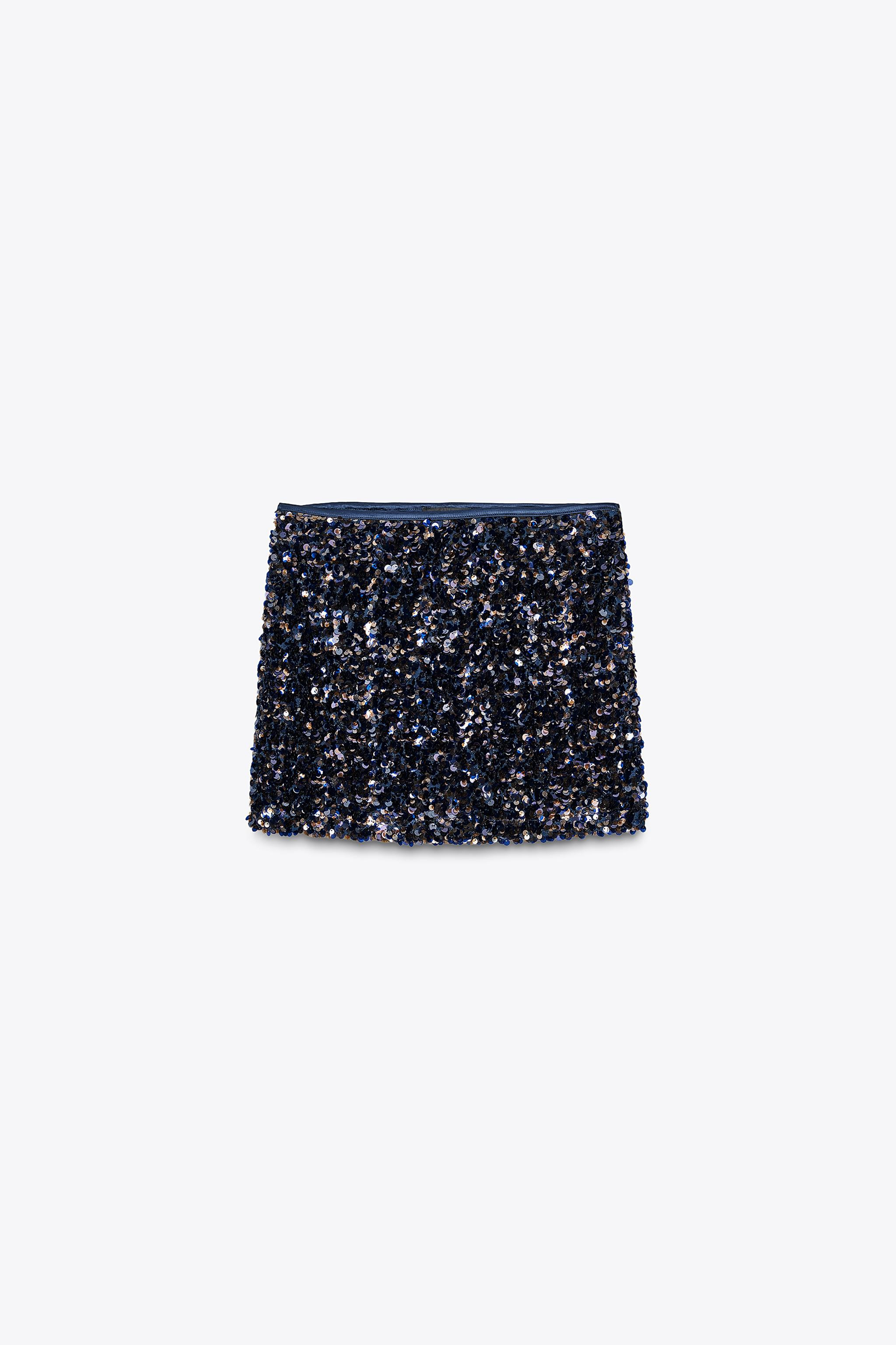 SEQUIN MINI SKIRT | Zara US
