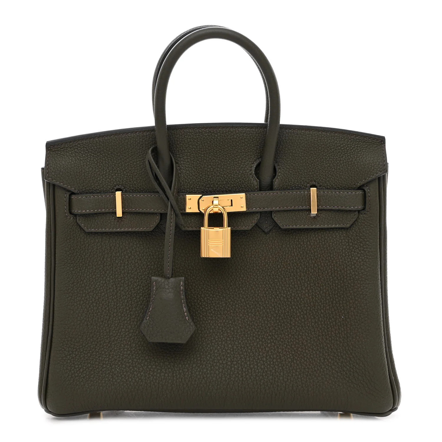 Togo Birkin 25 Vert De Gris | FASHIONPHILE (US)