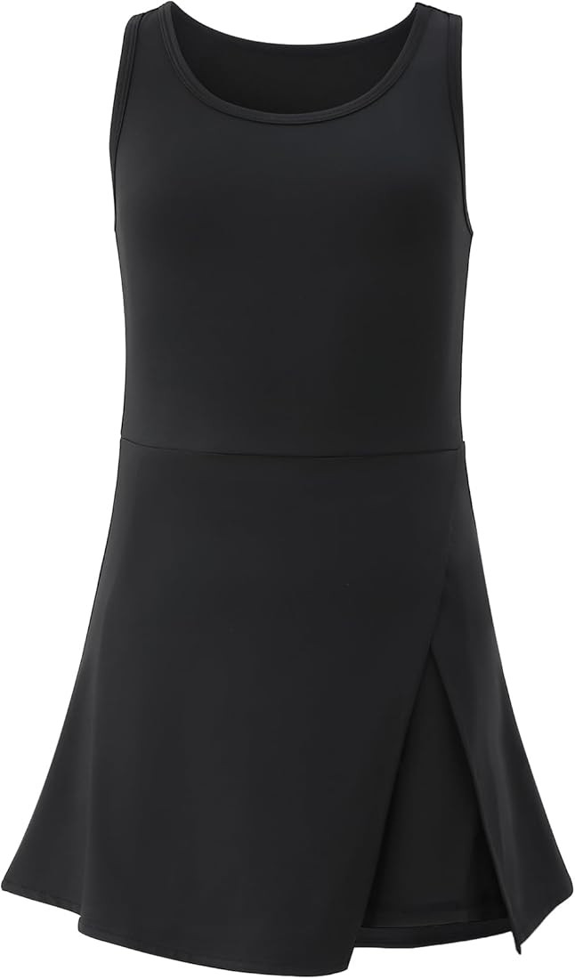 Little Girls Golf Tennis Sports Round Neck Sleeveless Athletic Active Dress with Safety Inner Poc... | Amazon (US)
