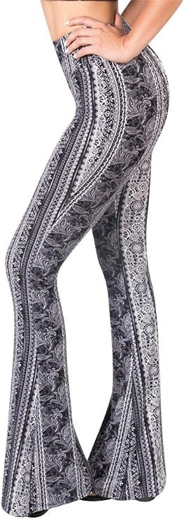 SATINA Palazzo Pants for Women - Buttery Soft High Waisted Flare Pants - Leggings | Amazon (US)