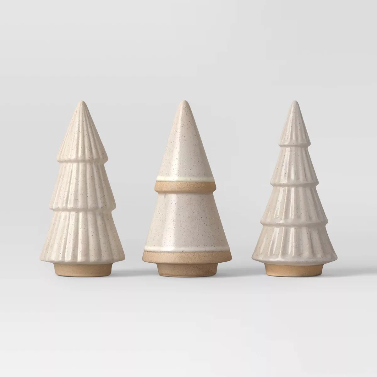 3pc Ceramic Christmas Tree Figurine Set - Wondershop™ White | Target