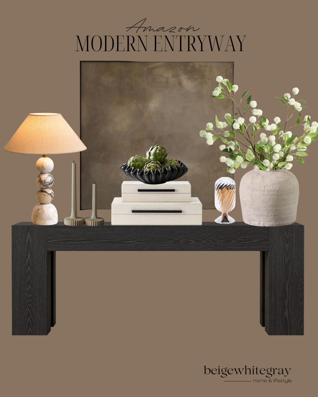 Amazon home decor, Amazon home finds, modern entryway decor, entryway styling ideas, entryway console table, black console table, neutral entryway decor, modern organic decor, contemporary home decor, Amazon decor finds, console table styling, entryway table decor, neutral home styling, designer Amazon finds, modern home inspiration, affordable home decor, entryway inspiration, organic modern interiors, luxury look for less, home decor inspiration

#LTKHome #LTKSaleAlert