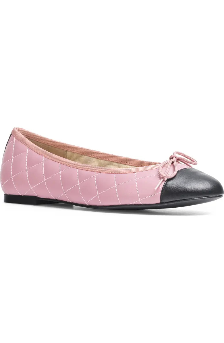 Belle Quilted Ballerina Flat (Women) | Nordstrom