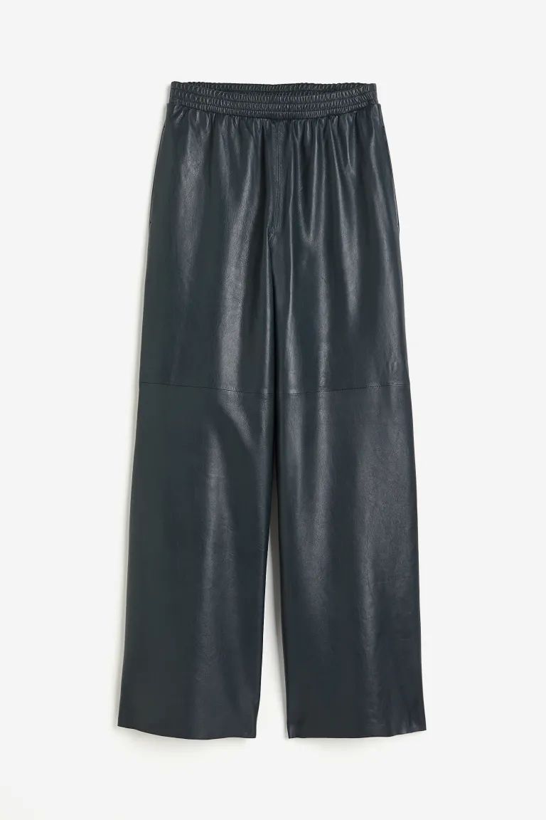 Wide-leg Leather Pants | H&M (US + CA)