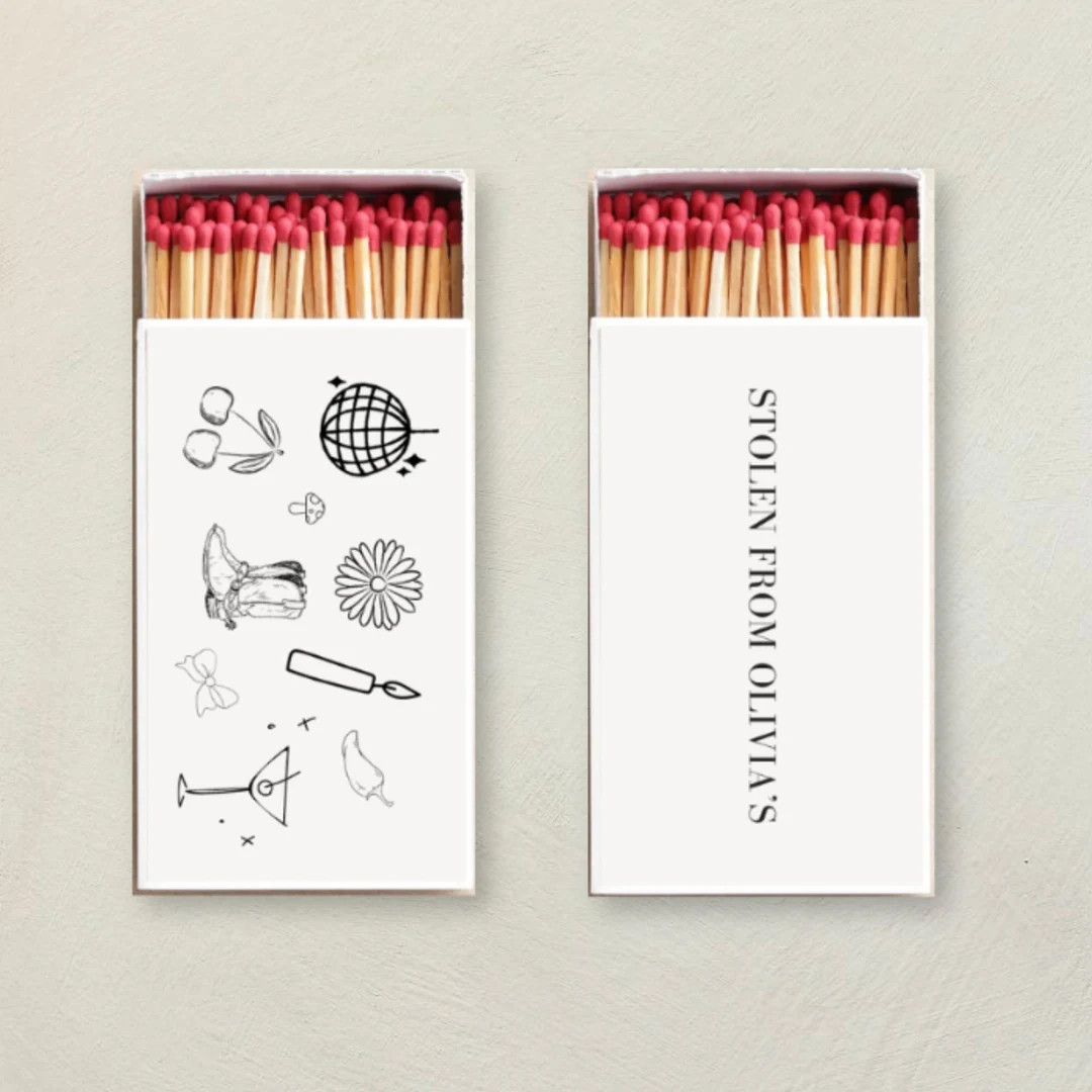 Customizable Matchbox Design, Matchbox Template, Personalized Matches for Wedding, Unique Home De... | Etsy (US)